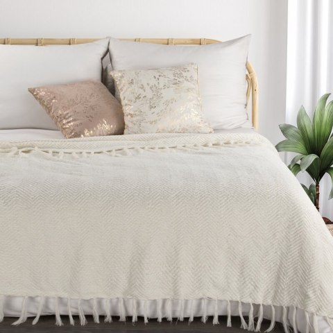 KOC MILO 130 X 170 CM BIAŁY KOC MILO 130 X 170 CM BIAŁY