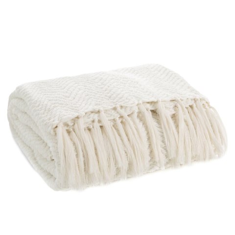 KOC MILO 130 X 170 CM BIAŁY KOC MILO 130 X 170 CM BIAŁY