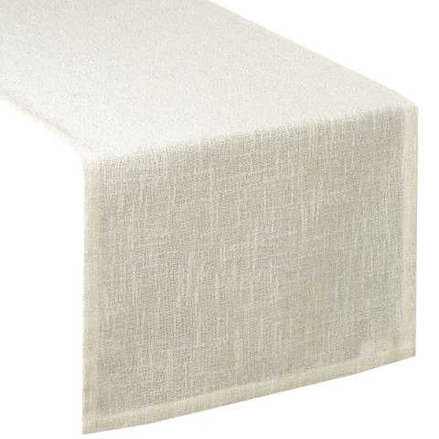 OBRUS INES 12 40 X 140 CM KREMOWY OBRUS INES 12 40 X 140 CM KREMOWY