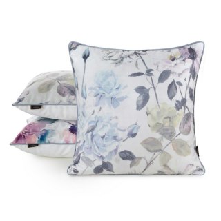 POSZEWKA VELVET 151 45 X 45 CM KREMOWY