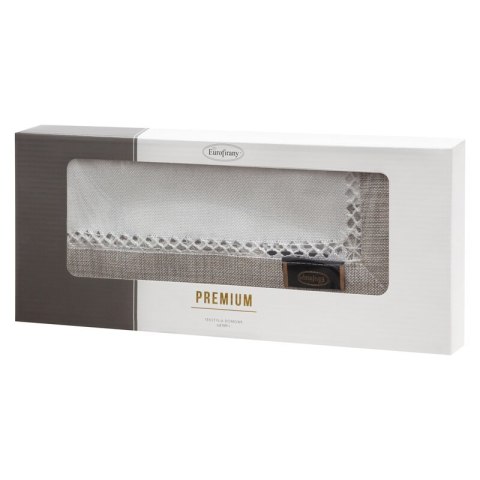 OBRUS EMMA 40 X 140 CM BIAŁY OBRUS EMMA 40 X 140 CM BIAŁY