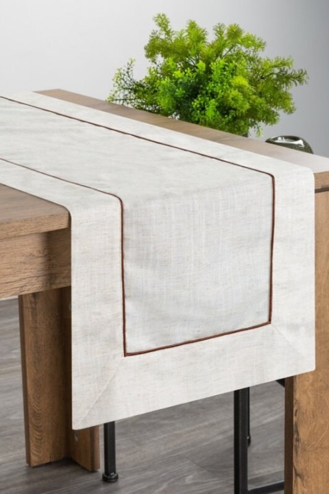 OBRUS NATU 9 40 X 140 CM NATURALNY OBRUS NATU 9 40 X 140 CM NATURALNY