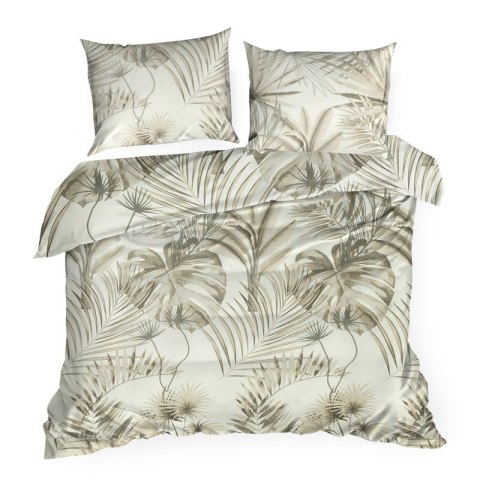 KOMPLET POŚCIELI BAWEŁNIANEJ NINA 220 X 200 CM BEŻOWY