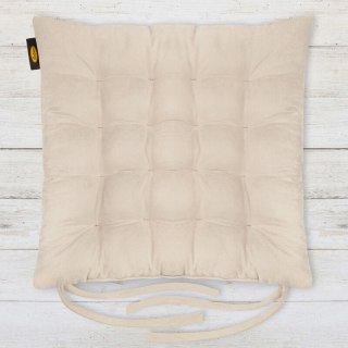 PODUSZKA NA KRZESŁO "ADA" 40 X 40 X 6 CM CIEMNOKREMOWY