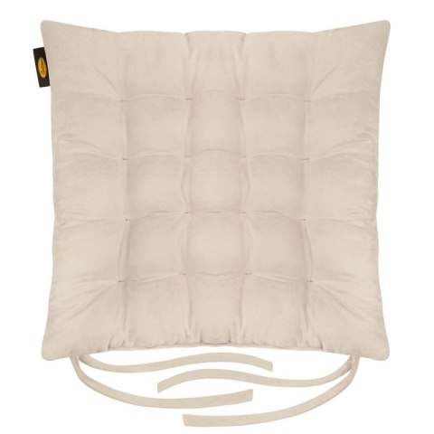 PODUSZKA NA KRZESŁO "ADA" 40 X 40 X 6 CM CIEMNOKREMOWY