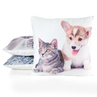 POSZEWKA ANIMAL 70 45 X 45 CM BIAŁY