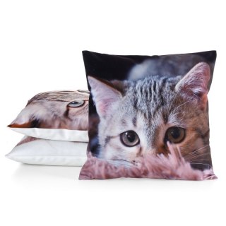 POSZEWKA ANIMAL 75 45 X 45 CM SZARY