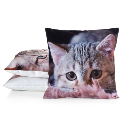 POSZEWKA ANIMAL 75 45 X 45 CM SZARY POSZEWKA ANIMAL 75 45 X 45 CM SZARY