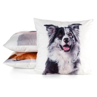 POSZEWKA ANIMAL 77 45 X 45 CM BIAŁY