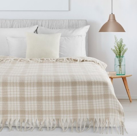 KOC MOHER 8 130 X 170 CM BEŻOWY KOC MOHER 8 130 X 170 CM BEŻOWY