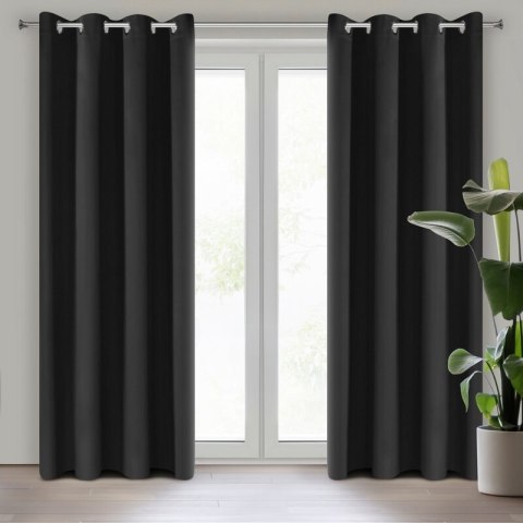 ZASŁONA GOTOWA LOGAN 140 X 270 CM CZARNY ZASŁONA GOTOWA LOGAN 140 X 270 CM CZARNY