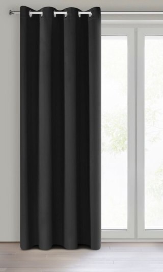 ZASŁONA GOTOWA LOGAN 140 X 270 CM CZARNY