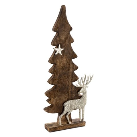 FIGURKA ŚWIATECZNA D12 22 X 6 X 60 CM BRĄZOWY FIGURKA ŚWIATECZNA D12 22 X 6 X 60 CM BRĄZOWY