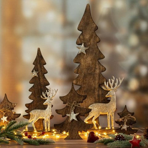 FIGURKA ŚWIATECZNA D12 22 X 6 X 60 CM BRĄZOWY FIGURKA ŚWIATECZNA D12 22 X 6 X 60 CM BRĄZOWY