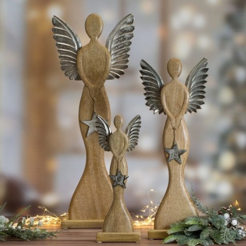 FIGURKA ŚWIATECZNA D134B 19 X 7 X 47 CM BRĄZOWY FIGURKA ŚWIATECZNA D134B 19 X 7 X 47 CM BRĄZOWY