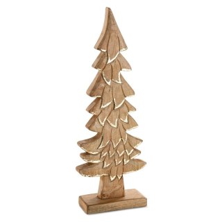 FIGURKA ŚWIATECZNA D5 20 X 8 X 51 CM JASNOBRĄZOWY