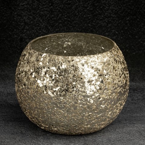 SZKLANY ŚWIECZNIK DEKORACYJNY MELIA (04) O 10 X 14 CM ZŁOTY SZKLANY ŚWIECZNIK DEKORACYJNY MELIA (04) O 10 X 14 CM ZŁOTY