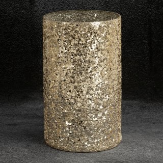 SZKLANY WAZON DEKORACYJNY MELIA (01) O 12 X 21 CM ZŁOTY