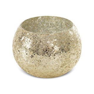 SZKŁO DEKORACYJNE MELIA (02) FI 18 X 14 CM ZŁOTY