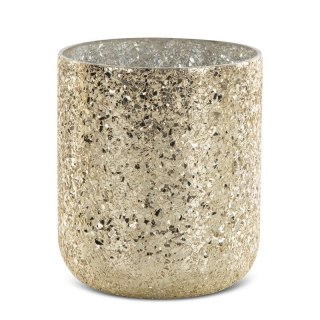 SZKŁO DEKORACYJNE MELIA (03) O 20 X 17 CM ZŁOTY