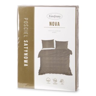 KOMPLET POŚCIELI NOVA3 220 X 200 CM JASNOBRĄZOWY