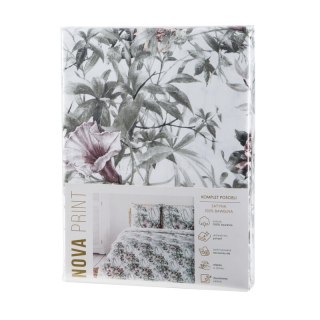 KOMPLET POŚCIELI SATYNOWEJ NIKA 53 160 X 200 CM BIAŁY