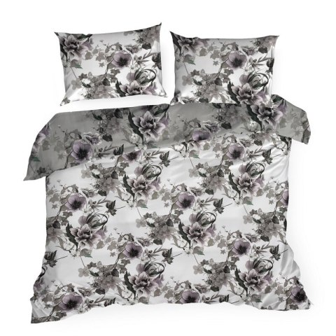 KOMPLET POŚCIELI SATYNOWEJ NIKA 54 220 X 200 CM POPIELATY KOMPLET POŚCIELI SATYNOWEJ NIKA 54 220 X 200 CM POPIELATY