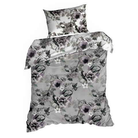 KOMPLET POŚCIELI SATYNOWEJ NIKA 54 220 X 200 CM POPIELATY KOMPLET POŚCIELI SATYNOWEJ NIKA 54 220 X 200 CM POPIELATY