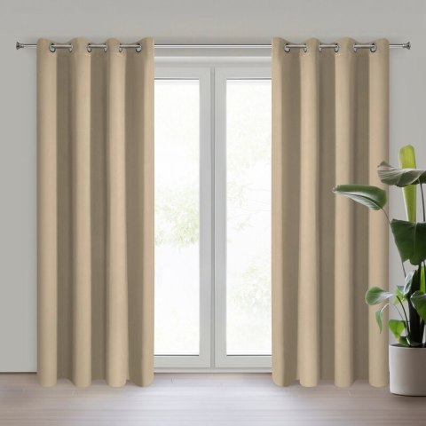 ZASŁONA GOTOWA NERISA 140 X 250 CM BEŻOWY ZASŁONA GOTOWA NERISA 140 X 250 CM BEŻOWY