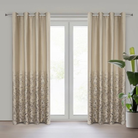 ZASŁONA GOTOWA TORI 140 X 250 CM BEŻOWY ZASŁONA GOTOWA TORI 140 X 250 CM BEŻOWY
