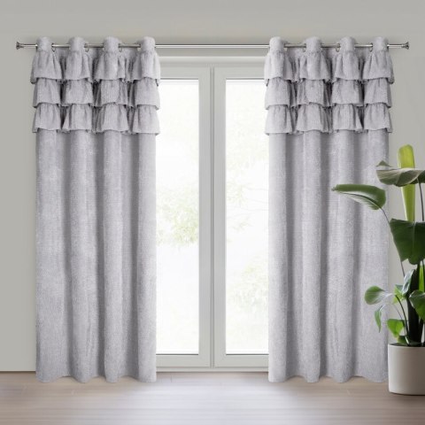 ZASŁONA GOTOWA AGIS 2 140 X 250 CM SREBRNY ZASŁONA GOTOWA AGIS 2 140 X 250 CM SREBRNY