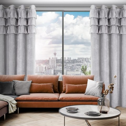 ZASŁONA GOTOWA AGIS 2 140 X 250 CM SREBRNY ZASŁONA GOTOWA AGIS 2 140 X 250 CM SREBRNY