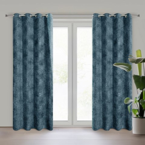 ZASŁONA GOTOWA ALETA 135 X 250 CM GRANATOWY ZASŁONA GOTOWA ALETA 135 X 250 CM GRANATOWY