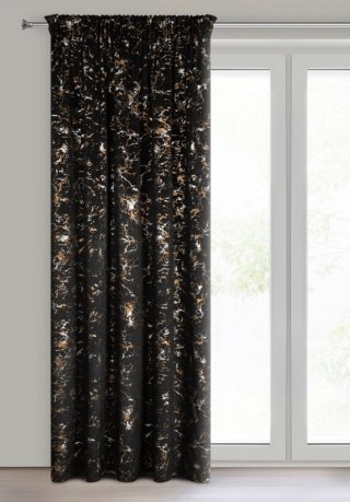 ZASŁONA GOTOWA DORI NA TAŚMIE 140 X 270 CM CZARNY