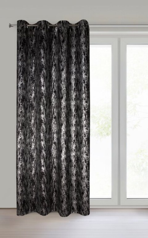 ZASŁONA GOTOWA ELISE 140 X 250 CM CZARNY ZASŁONA GOTOWA ELISE 140 X 250 CM CZARNY
