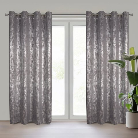 ZASŁONA GOTOWA ELISE 140 X 250 CM STALOWY ZASŁONA GOTOWA ELISE 140 X 250 CM STALOWY