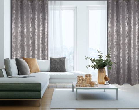 ZASŁONA GOTOWA ELISE 140 X 250 CM STALOWY ZASŁONA GOTOWA ELISE 140 X 250 CM STALOWY