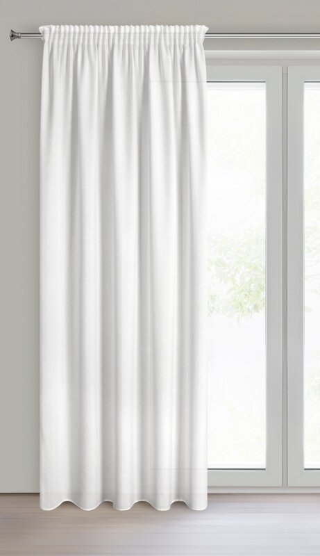 ZASŁONA GOTOWA ERIS NA TAŚMIE 140 X 270 CM BIAŁY ZASŁONA GOTOWA ERIS NA TAŚMIE 140 X 270 CM BIAŁY