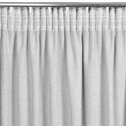 ZASŁONA GOTOWA ERIS NA TAŚMIE 140 X 270 CM SREBRNY ZASŁONA GOTOWA ERIS NA TAŚMIE 140 X 270 CM SREBRNY