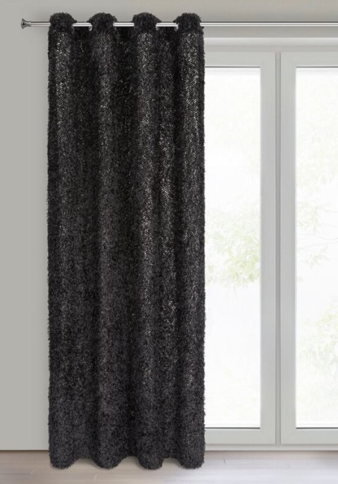 ZASŁONA GOTOWA MARION 1 140 X 250 CM CZARNY ZASŁONA GOTOWA MARION 1 140 X 250 CM CZARNY