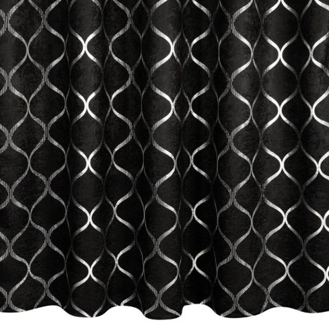 ZASŁONA GOTOWA MILI NA TAŚMIE 140 X 270 CM CZARNY ZASŁONA GOTOWA MILI NA TAŚMIE 140 X 270 CM CZARNY
