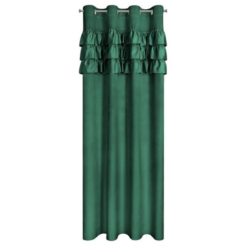 ZASŁONA GOTOWA SAMI 140 X 250 CM CIEMNOZIELONY ZASŁONA GOTOWA SAMI 140 X 250 CM CIEMNOZIELONY