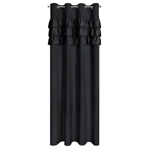 ZASŁONA GOTOWA SAMI 140 X 250 CM CZARNY ZASŁONA GOTOWA SAMI 140 X 250 CM CZARNY