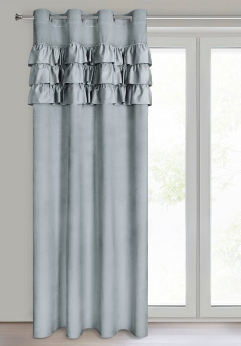 ZASŁONA GOTOWA SAMI 140 X 250 CM SREBRNY ZASŁONA GOTOWA SAMI 140 X 250 CM SREBRNY