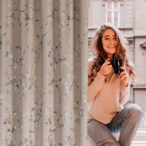 ZASŁONA GOTOWA SELENA NA TAŚMIE 140 X 270 CM BEŻOWY ZASŁONA GOTOWA SELENA NA TAŚMIE 140 X 270 CM BEŻOWY
