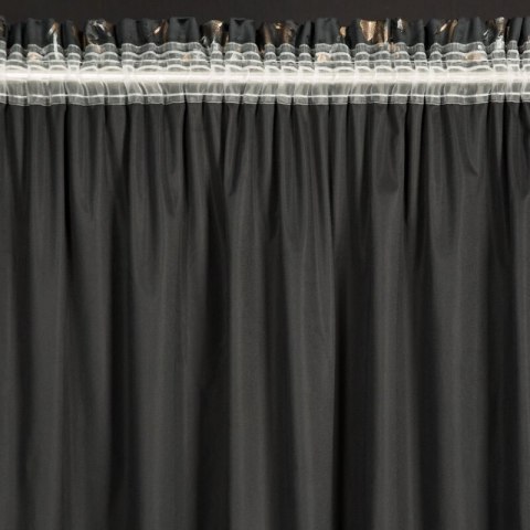 ZASŁONA GOTOWA SELENA NA TAŚMIE 140 X 270 CM CZARNY ZASŁONA GOTOWA SELENA NA TAŚMIE 140 X 270 CM CZARNY