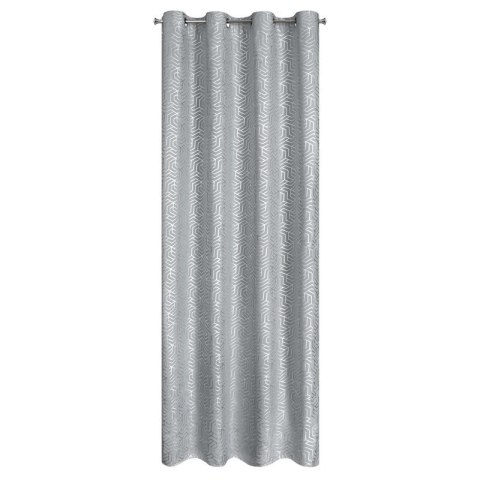 ZASŁONA GOTOWA SEMI 140 X 250 CM SREBRNY ZASŁONA GOTOWA SEMI 140 X 250 CM SREBRNY