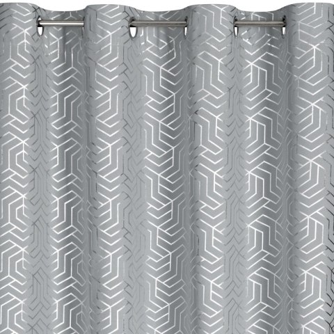 ZASŁONA GOTOWA SEMI 140 X 250 CM SREBRNY ZASŁONA GOTOWA SEMI 140 X 250 CM SREBRNY