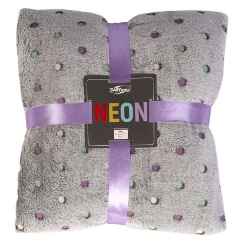 Koc NEON/antracyt/200x220 (promocja) Koc NEON/antracyt/200x220 (promocja)