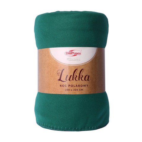 Koc polarowy LUKKA/ciemna zieleń/150x200 Koc polarowy LUKKA/ciemna zieleń/150x200